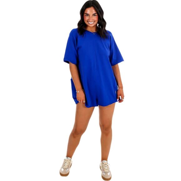 Free People Hot Shot T-Shirt Romper Electric Shock XS - Picture 3 of 16